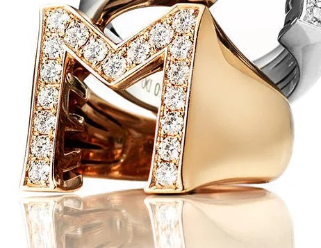 Christine Hvelplund M Alphabet Ring