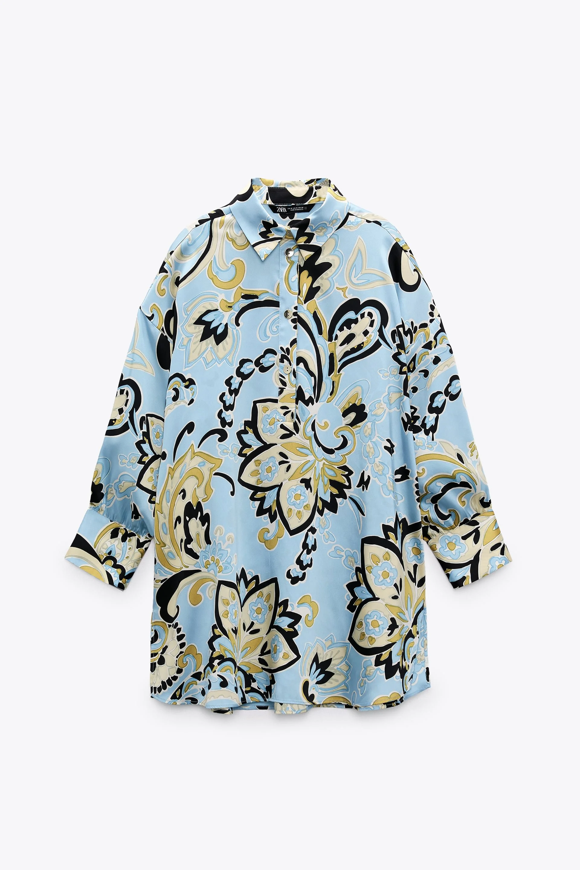 Zara Oversized Printed Blouse in Multicoloured
