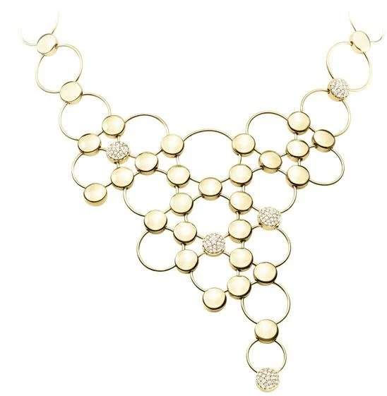 Georg Jensen Regitze Necklace in 18k Gold and Diamonds