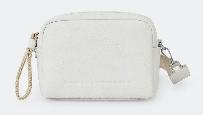 Adolfo Dominguez Granulated Material Square Shoulder Bag