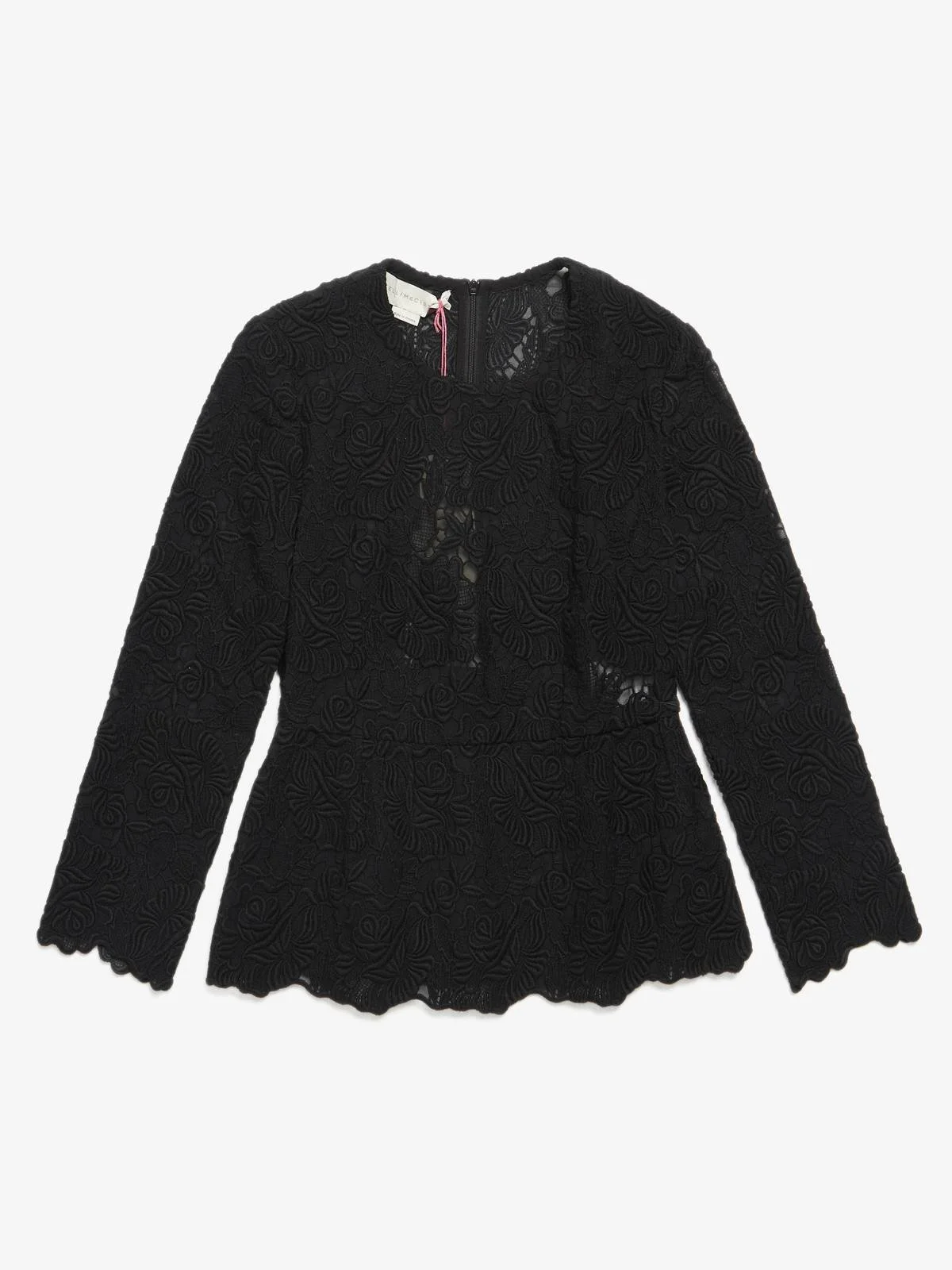 Stella McCartney Clarence Guipure Lace Peplum Top