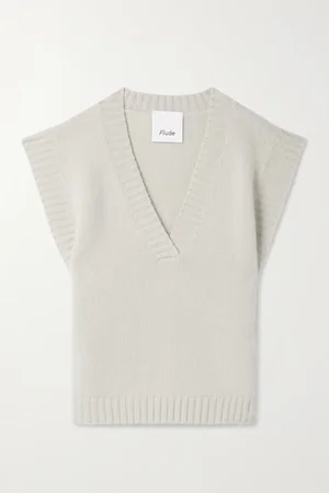 Allude V-Neck Cashmere Vest — UFO No More
