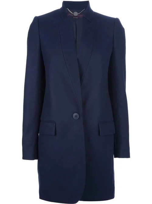 Stella McCartney Edwige Snake Jacquard Coat in Natural — UFO