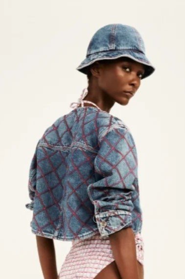 Chanel Quilted-Print Denim Jacket — UFO No More