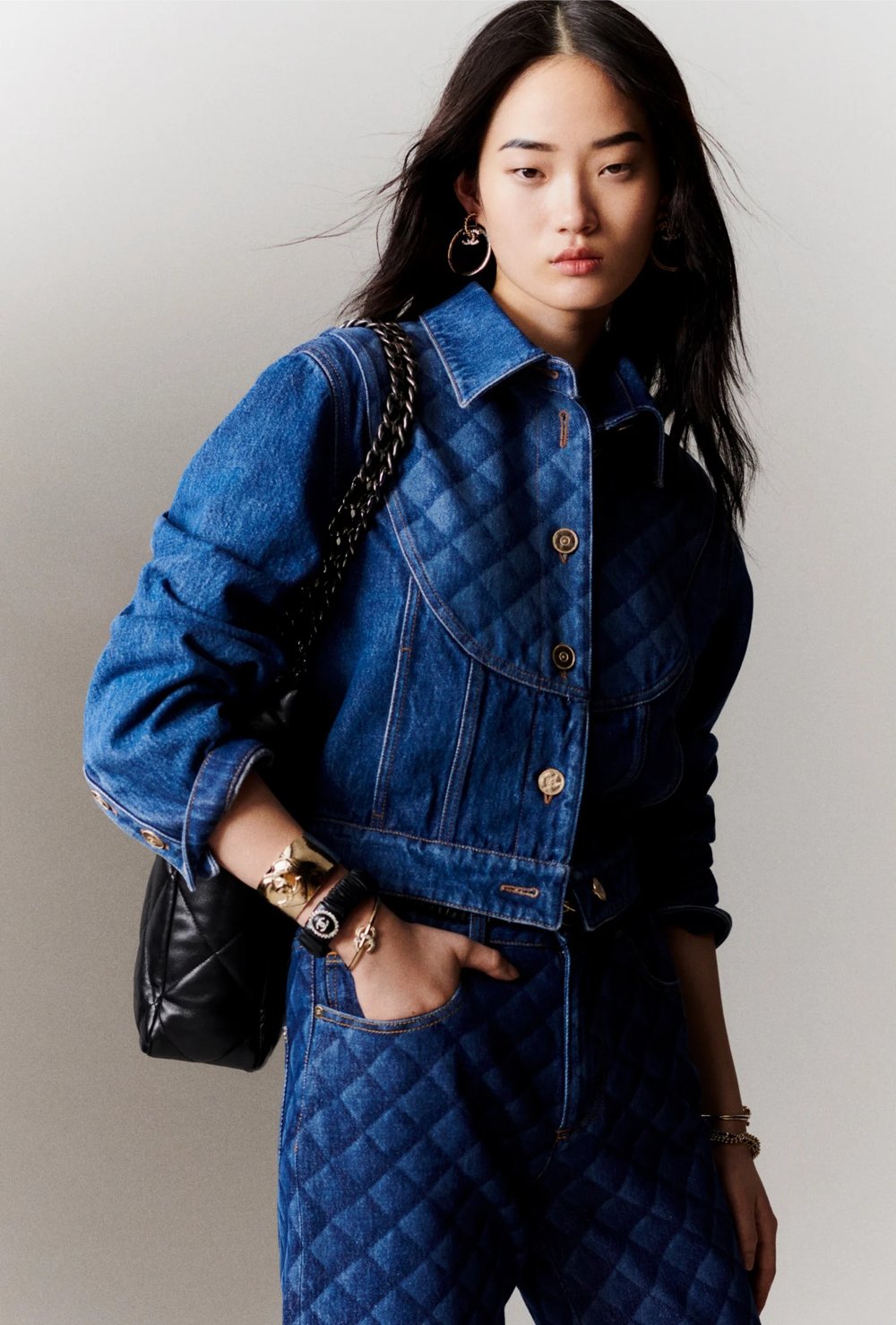 Chanel Quilted-Print Denim Jacket — UFO No More