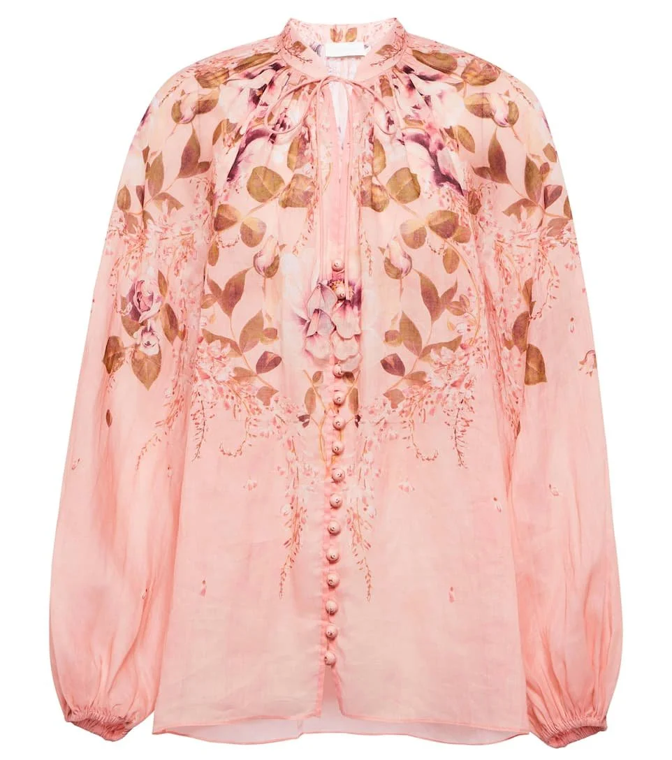 Zimmermann Rosa Floral Blouse