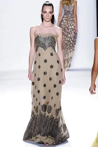 Bill Blass Strapless Polka-Dot Lace-Print Gown.jpg