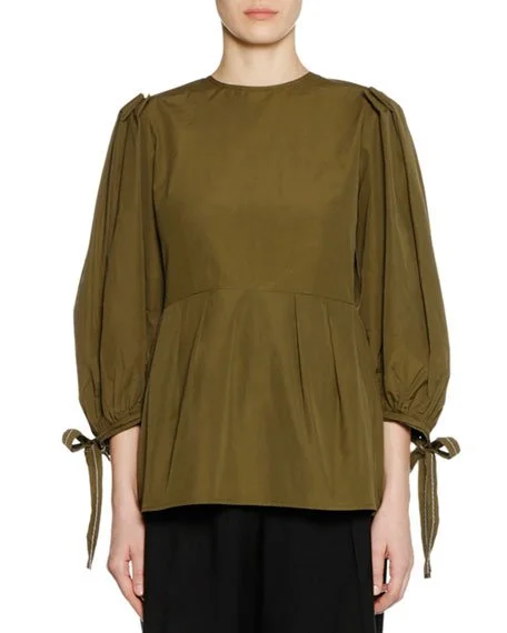 Marni Balloon-Sleeve Button Back Blouse