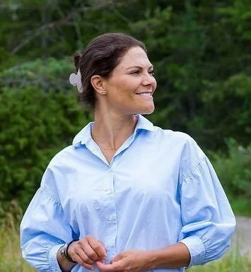 Crown Princess Victoria visits Gårdsjö farm in Heby