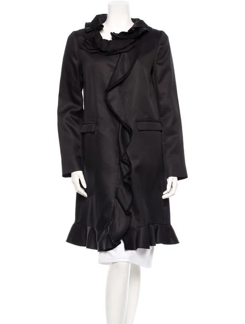Prada Ruffle Front Coat