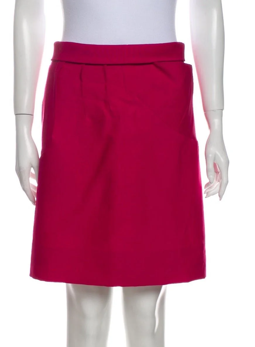 Chloé Pleat Detail Skirt