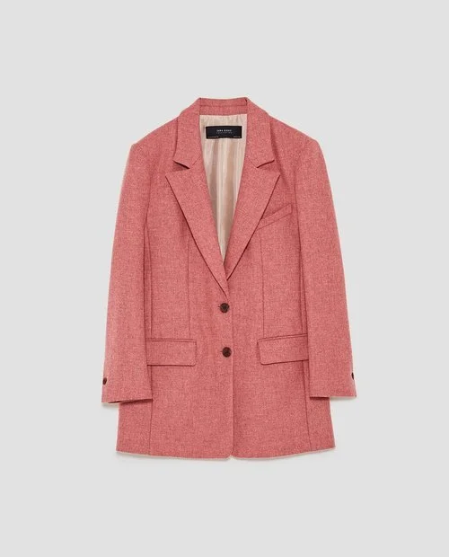 Zara Pink Oversized Blazer — UFO No More