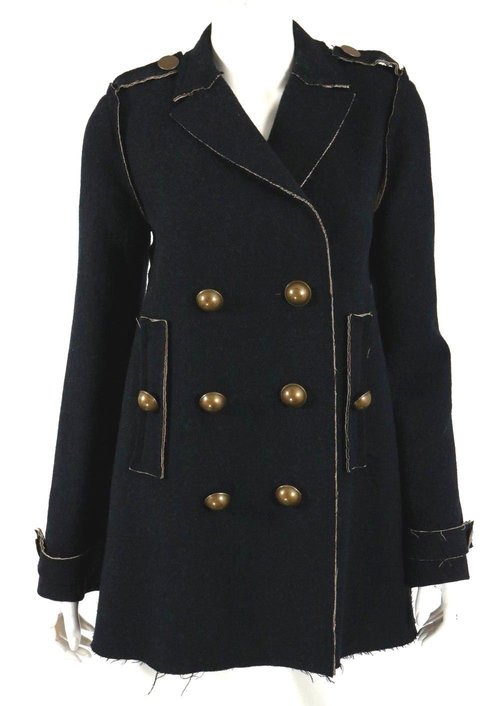 Lanvin Double Breasted Frayed Coat — UFO No More