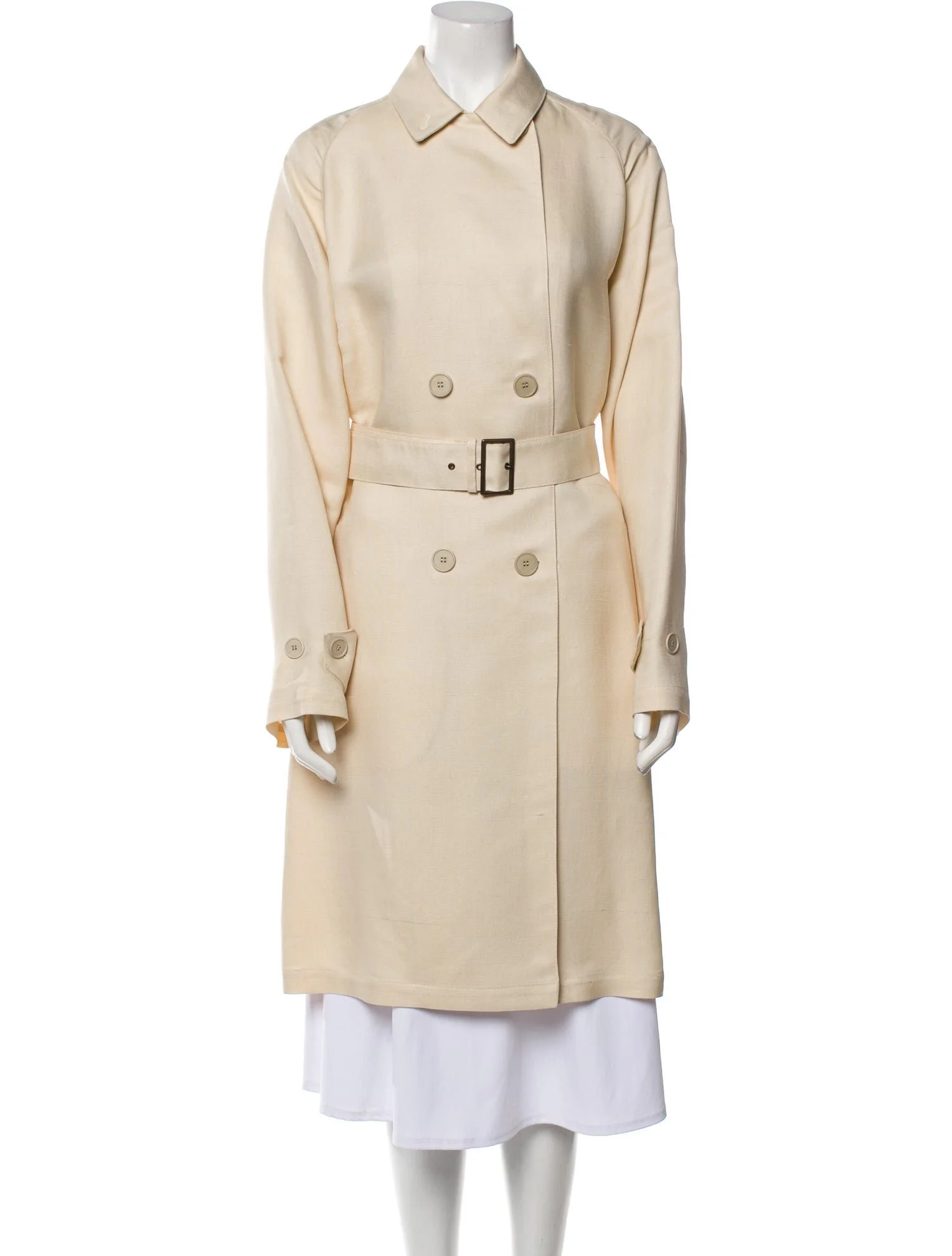 Alberta Ferretti Silk Trench Coat