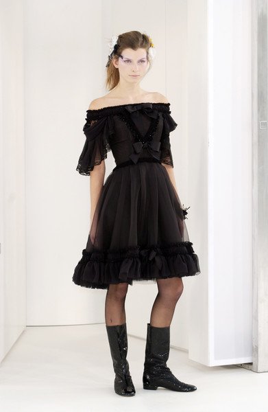 Chanel Bow Black Dress