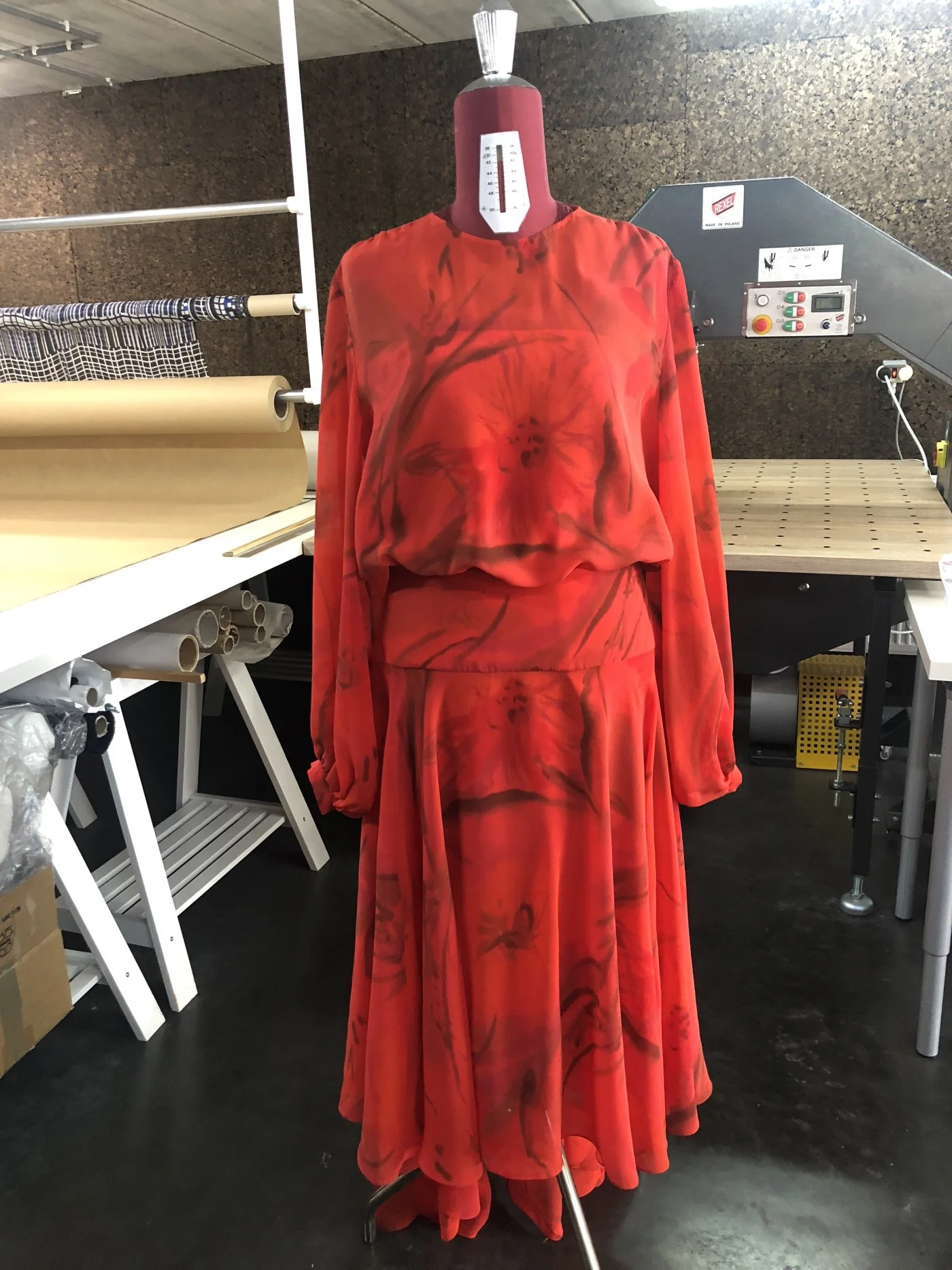 Natan Red Printed Dress