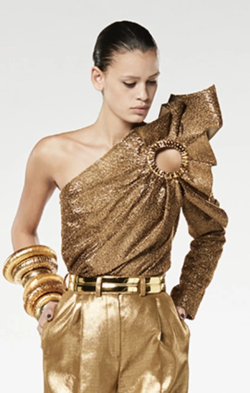 Claes Iversen One Shoulder Cut Out Top
