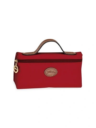 Longchamp Le Pliage Cosmetic Case in Red