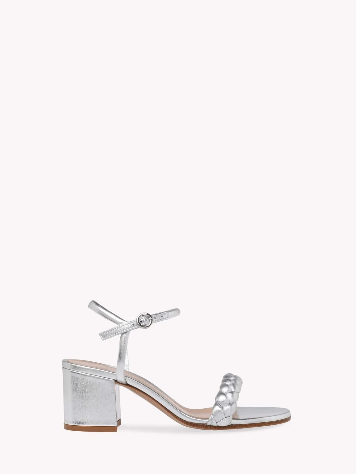 Gianvito Rossi Cruz 60 Sandals in Silver