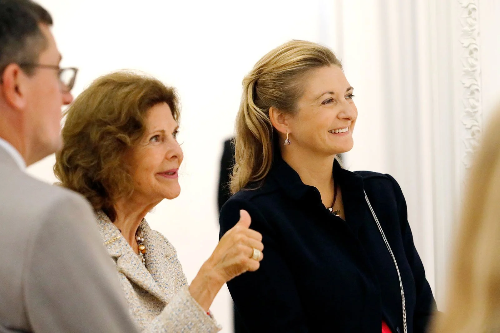 Hereditary Grand Duchess Stéphanie and Queen Silvia visit Villa Vauban