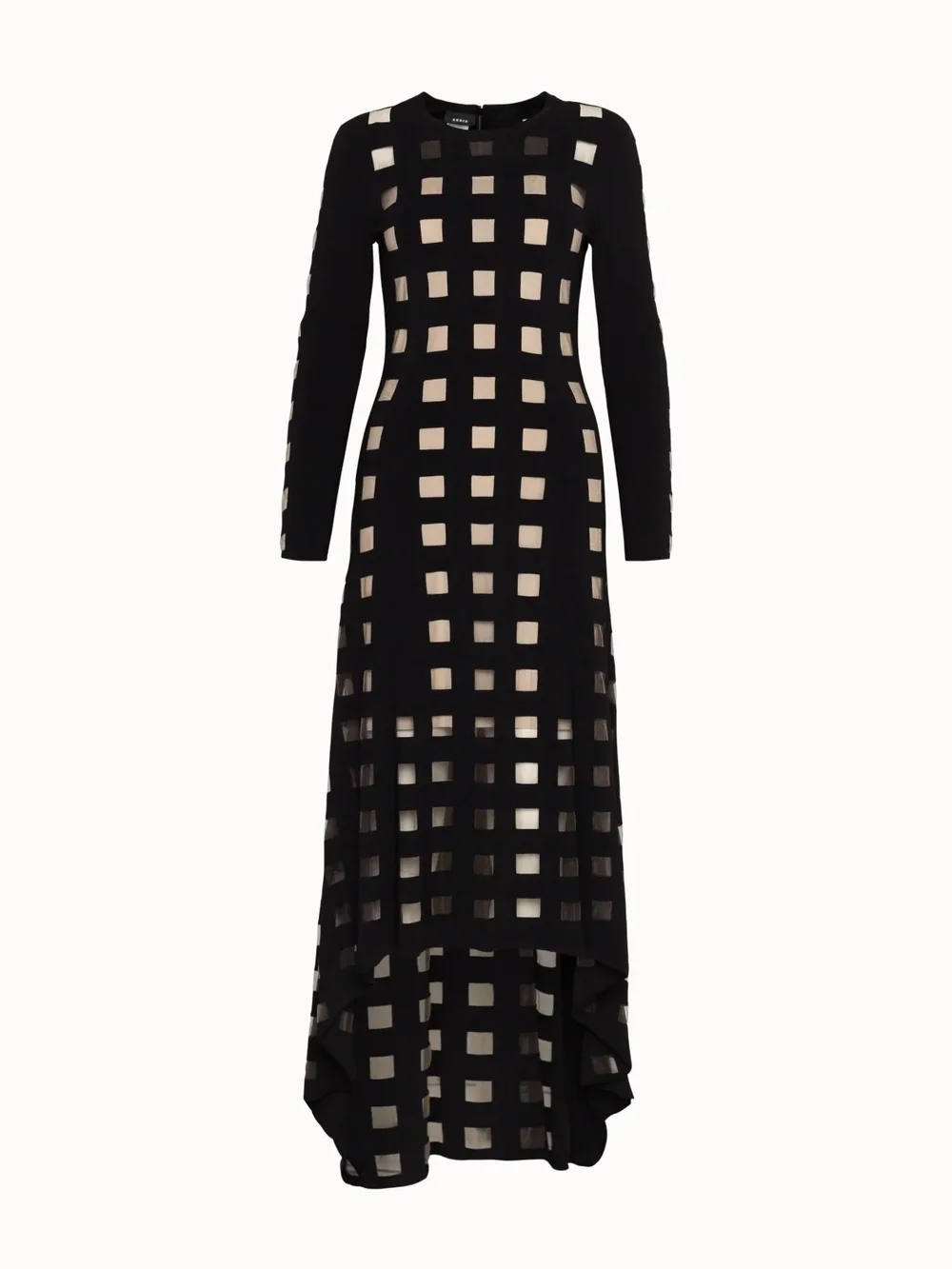 Akris Knit Dress with Square Intarsia Pattern in Black UFO No More Akris Knit Dress with Square Intarsia Pattern in Black UFO No More