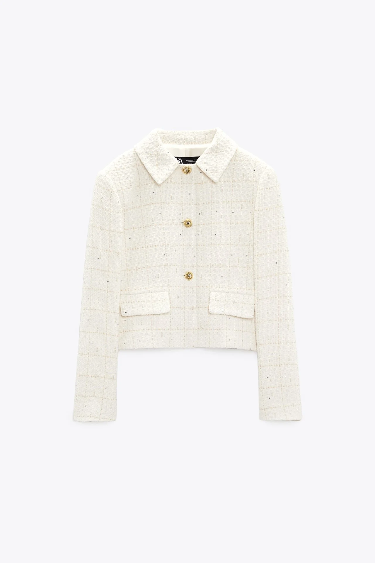 Zara Textured Check Blazer