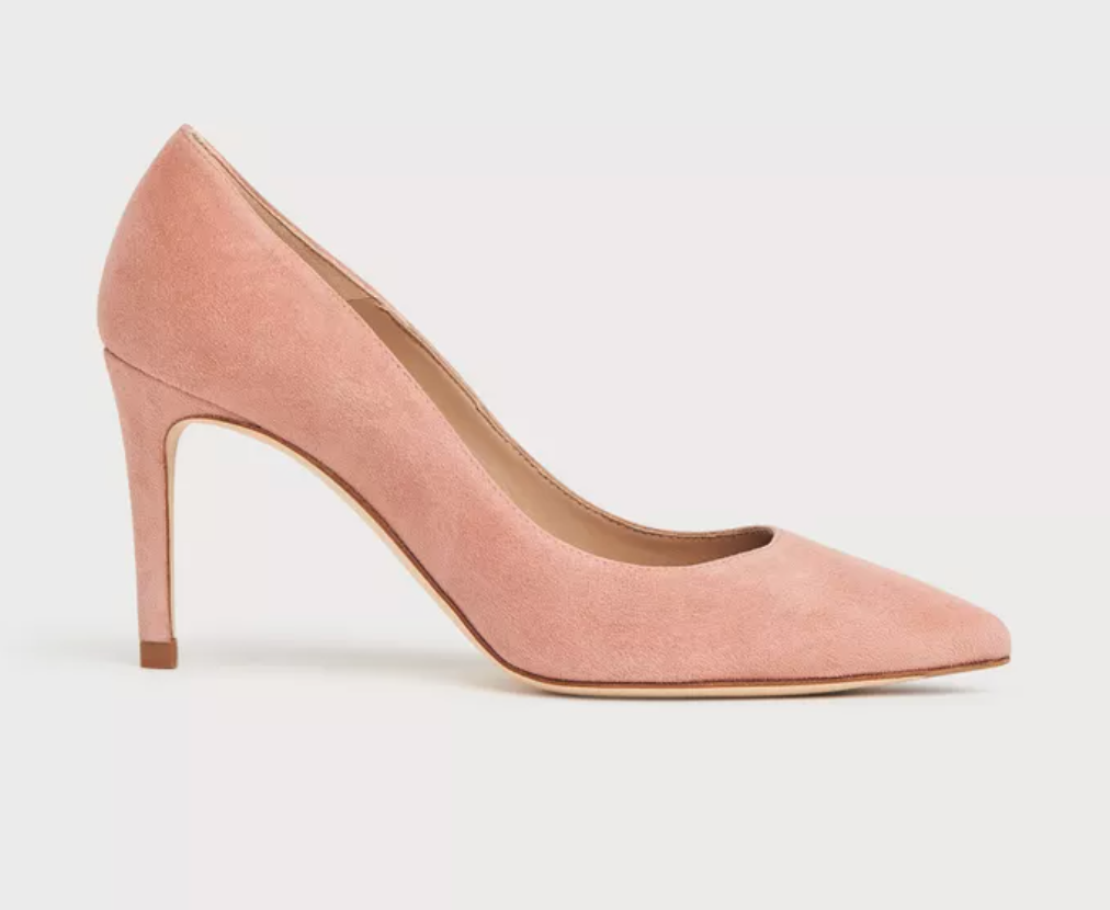 LK Bennett Floret Pumps in Clay Suede