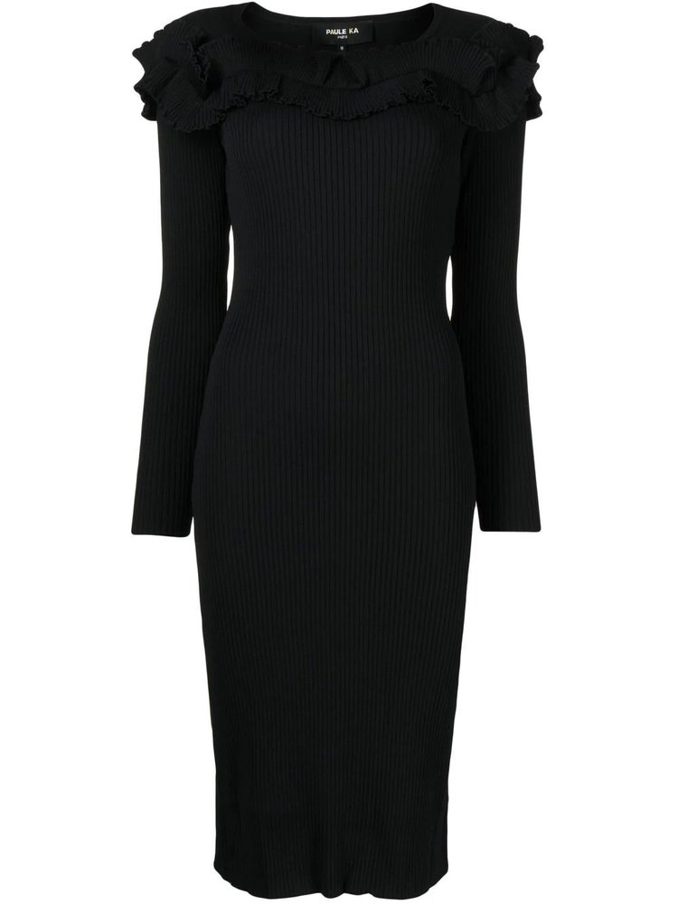 Khaite Beth Ribbed-Knit Midi Dress in Green UFO No More Khaite Beth Ribbed-Knit Midi Dress in Green UFO No More