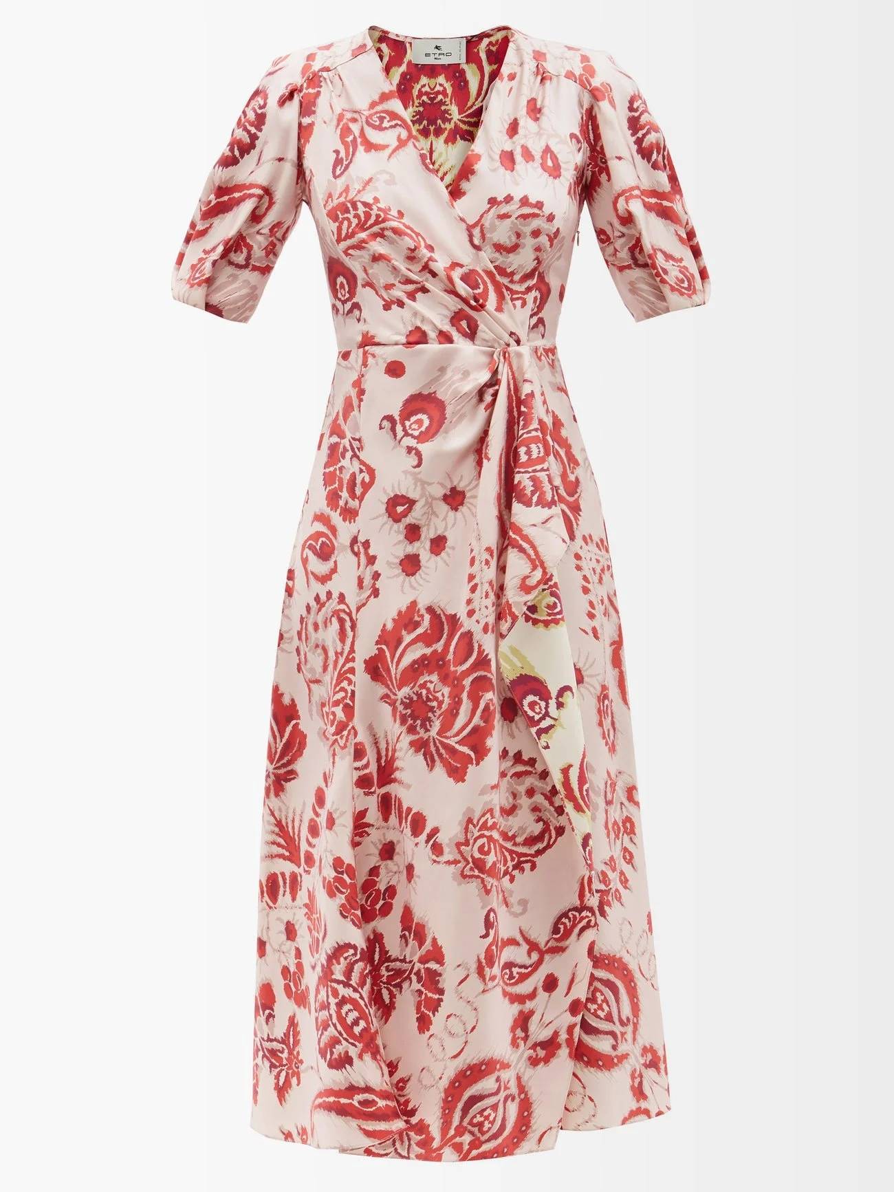 Etro Carole Paisley-Print Silk Wrap Dress