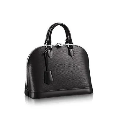 Louis Vuitton Alma PM Bag in Black Epi Leather