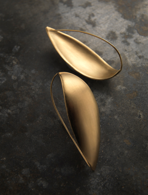 Boucles D'Oreilles Vintage De Créateur DELPHINE NARDIN - Clips Avec Pierres, Origine France - Occasion