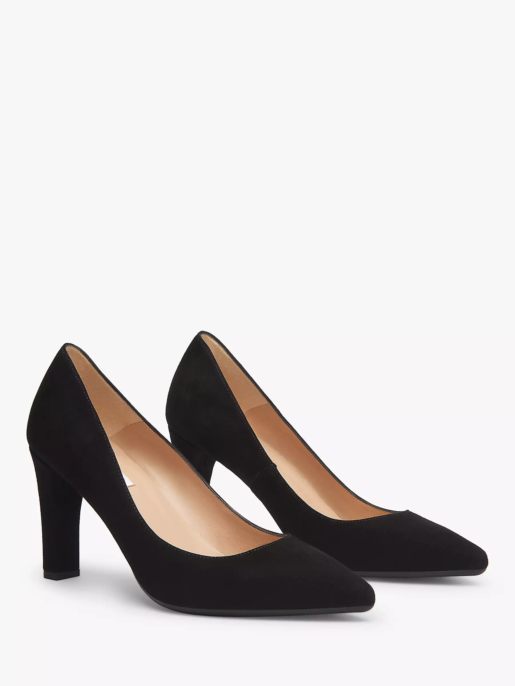 Heels | Della Two Part Block Heeled Court Shoes | Wallis