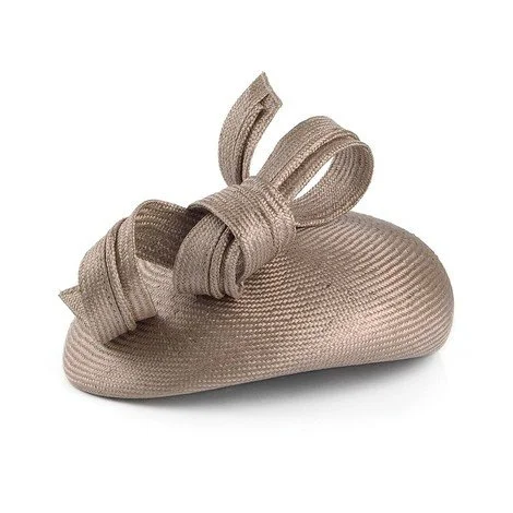 Whiteley Swirl Pillbox Hat in Cappuccino