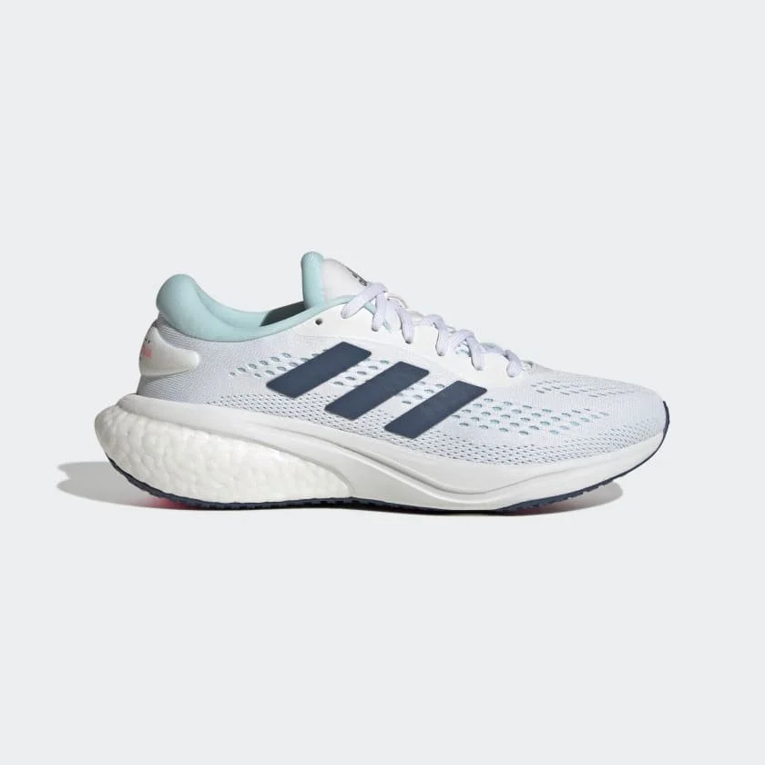 Adidas Supernova 2.0 Shoes in Cloud White / Wonder Steel / Almost Blue