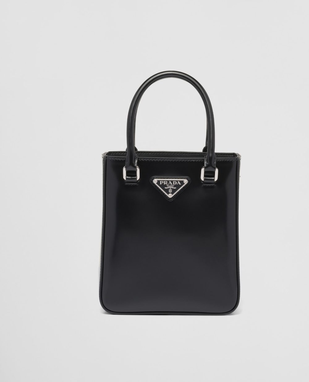 【PRADA】Smallレザートートバッグ Prada Small Leather Tote Bag in Black — UFO No More