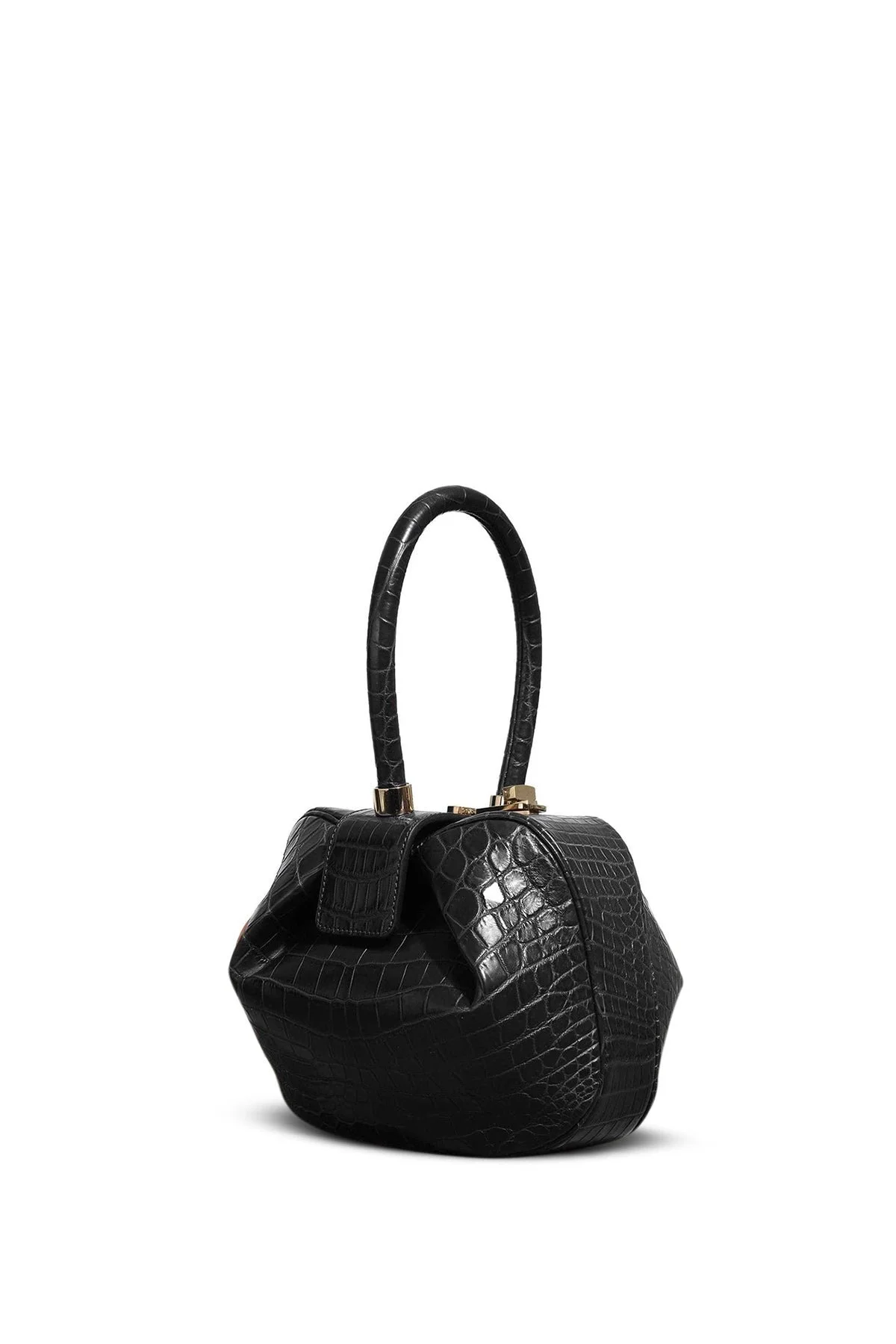 Gabriela Hearst Demi Bag in Black Crocodile