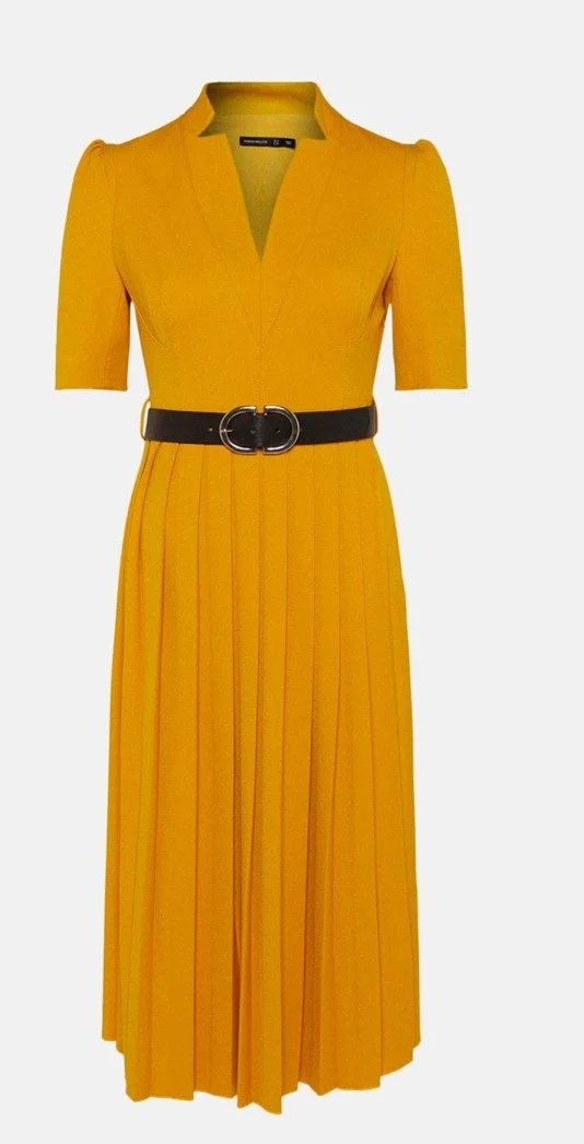 Karen Millen Forever Belted Midi Dress