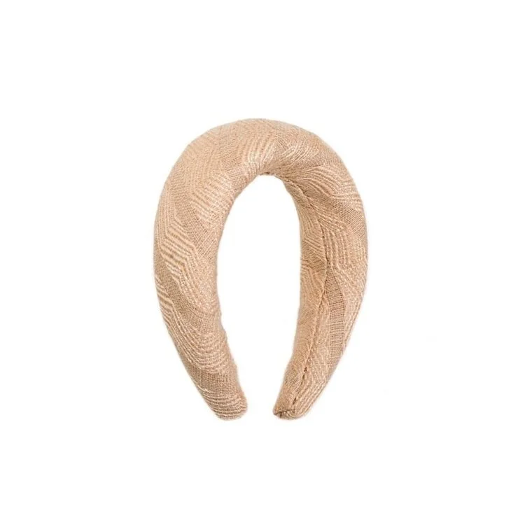 Fabienne Delvigne Tizia Headband in Bordeaux with Stencil Pattern
