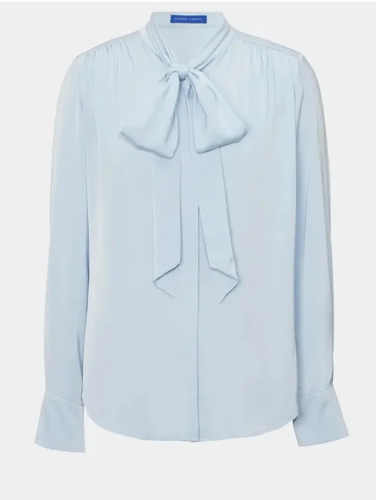 Winser London Silk Bow Blouse