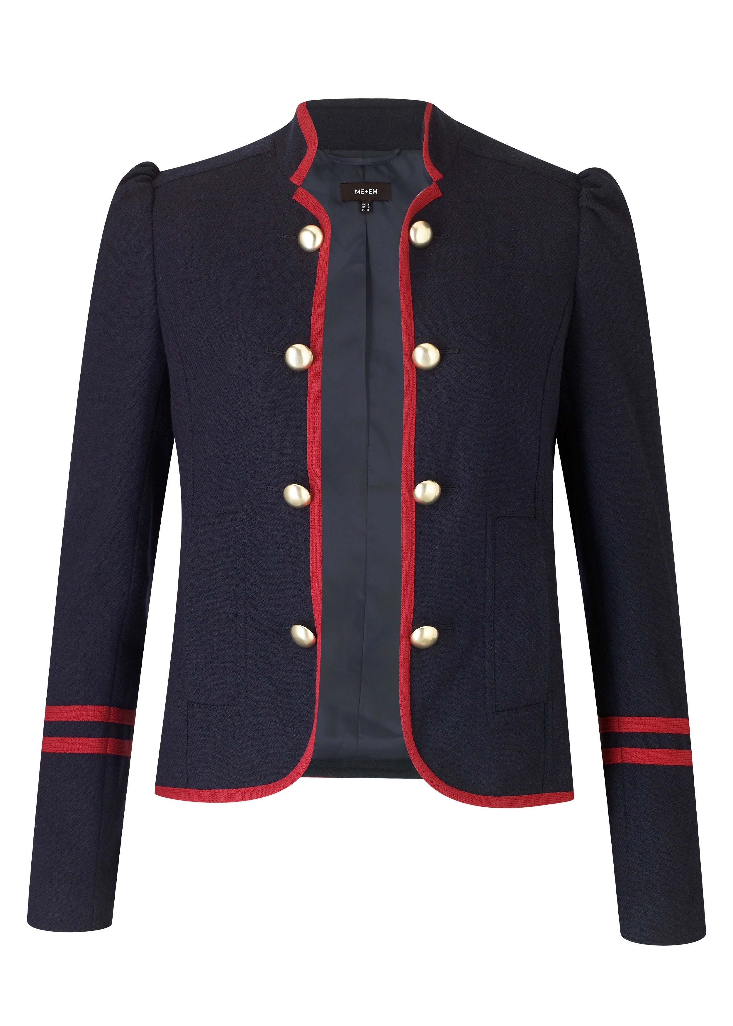 Me+Em Italian Wool Military Jacket in NavyRed.jpg