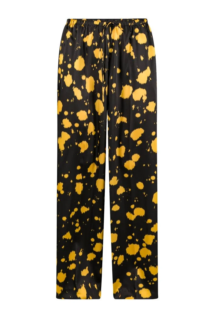 Dries Van Noten Puvis Trousers with Splattered Print