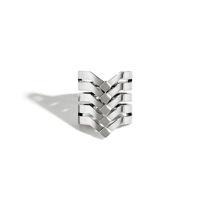 Statement Stairway 5 Rows Ring