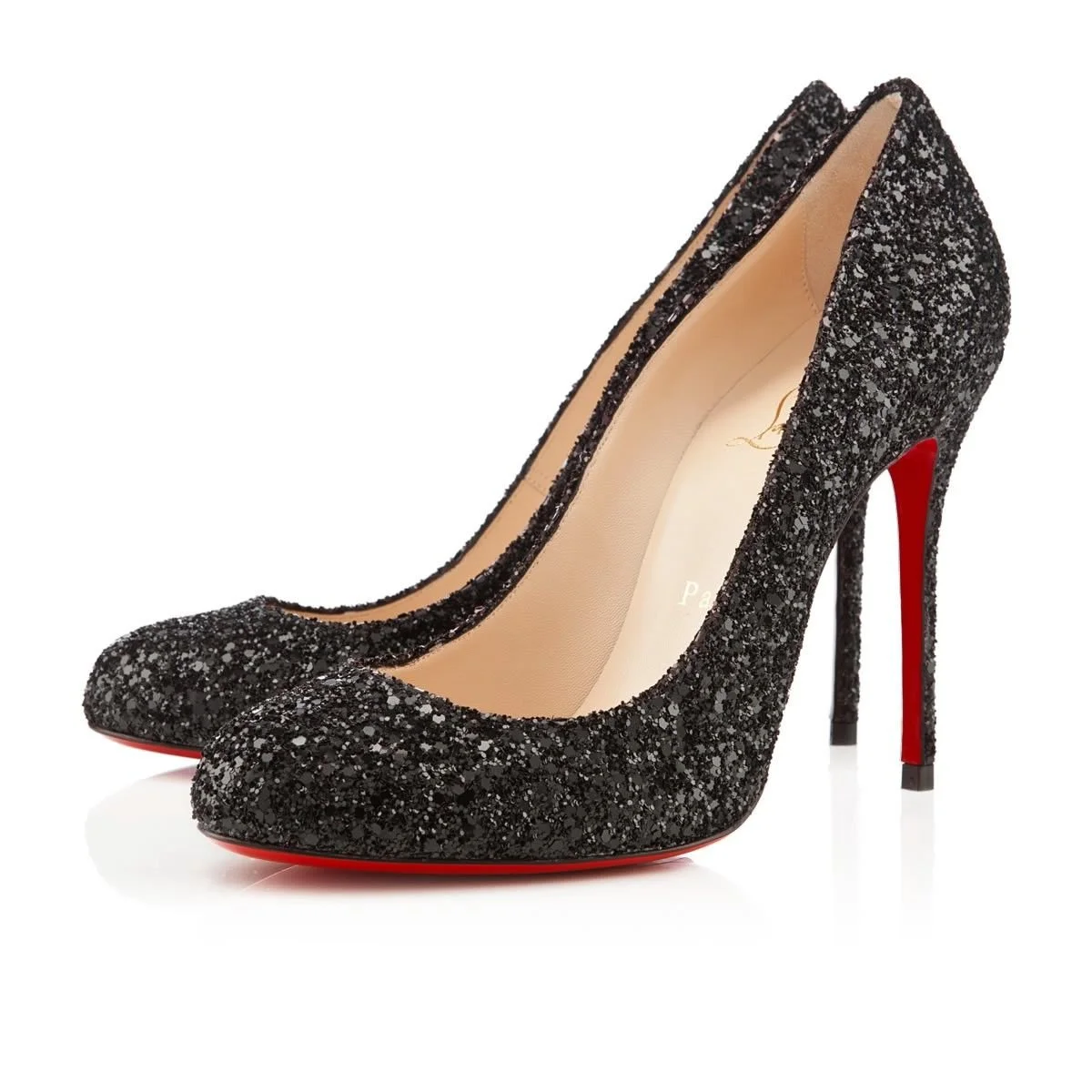 Christian Louboutin Fifi Pumps in Black Glitter