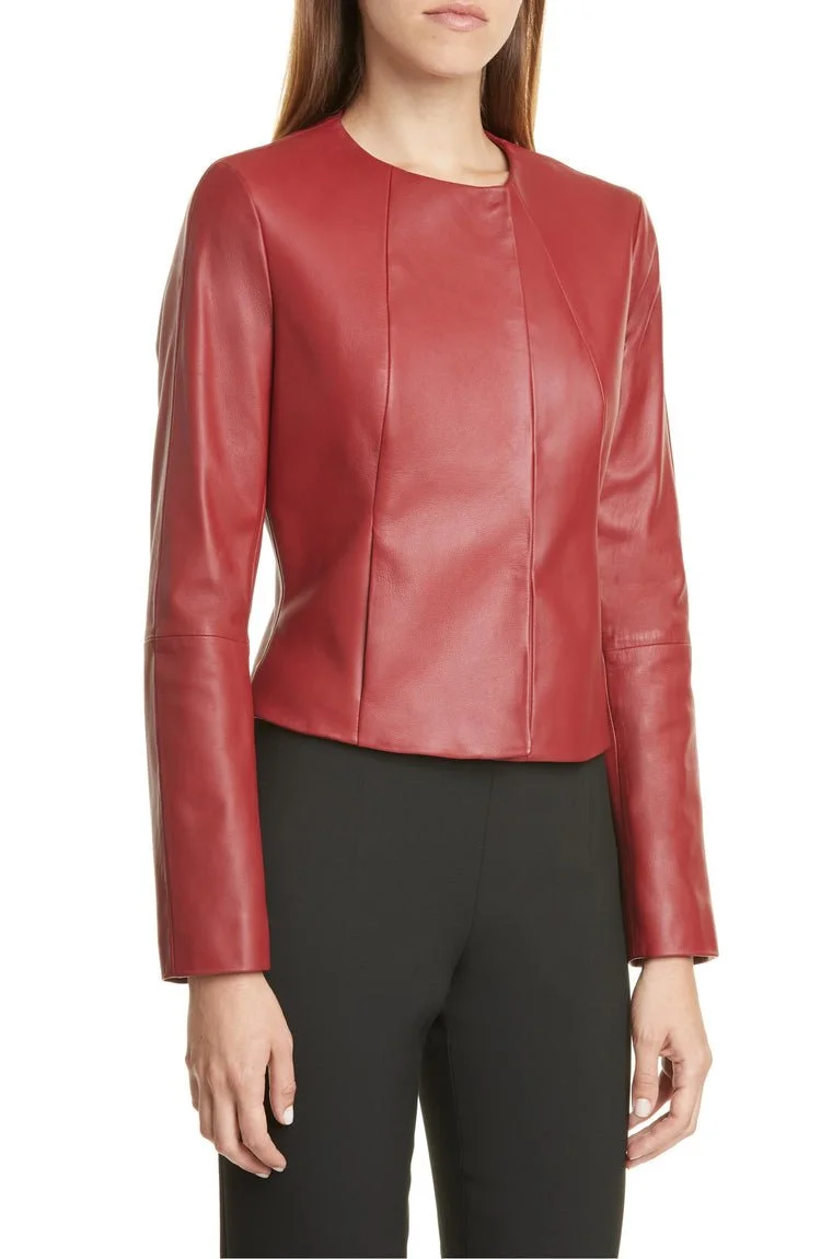 Hugo Boss Sabarbie Leather Jacket