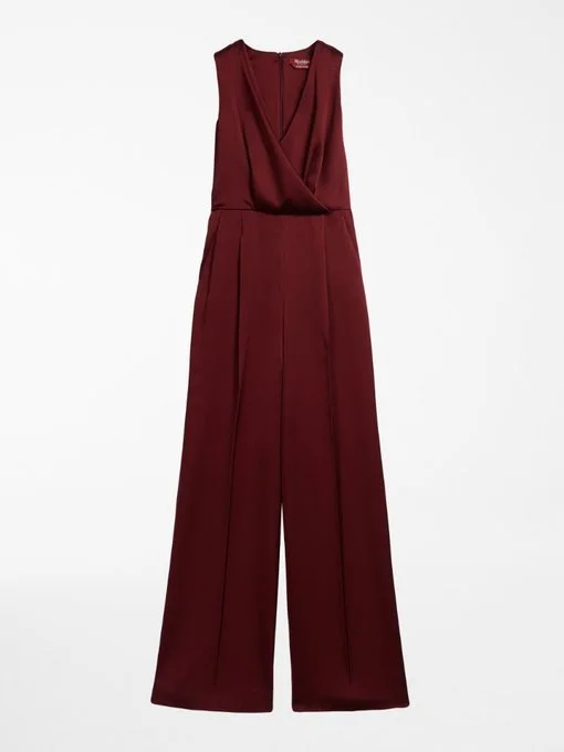 Max Mara Alamaro Jumpsuit in Bordeaux