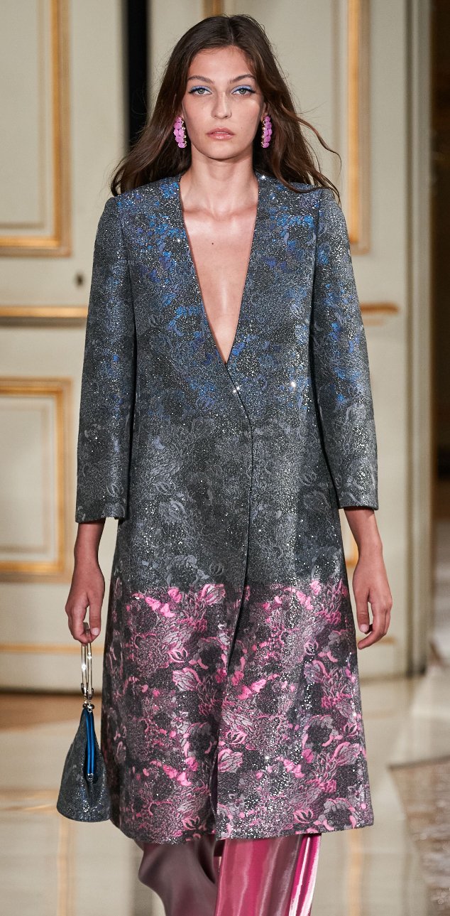 Armani Privé Fall 2021 Brocade Coat