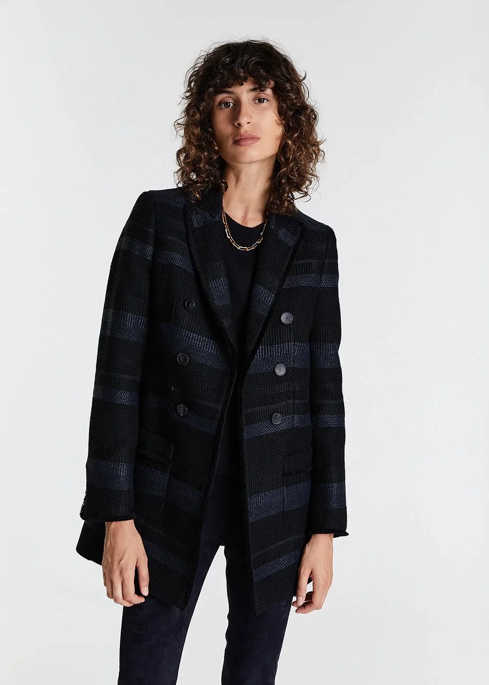 Apostrophe Checked Tweed Jacket