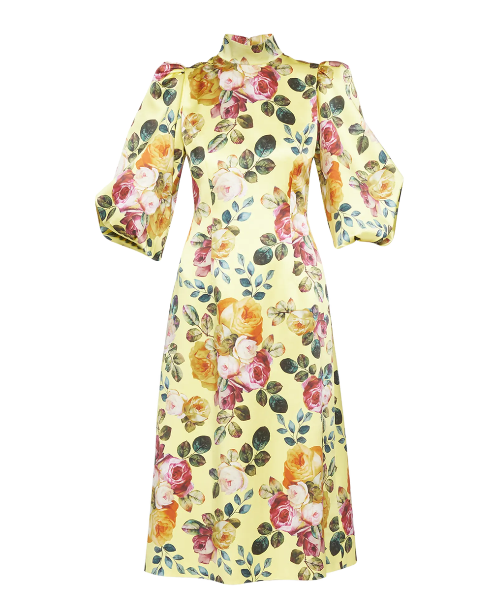 andrew gn midi dress Andrew Gn Floral Midi Dress in Green UFO No More