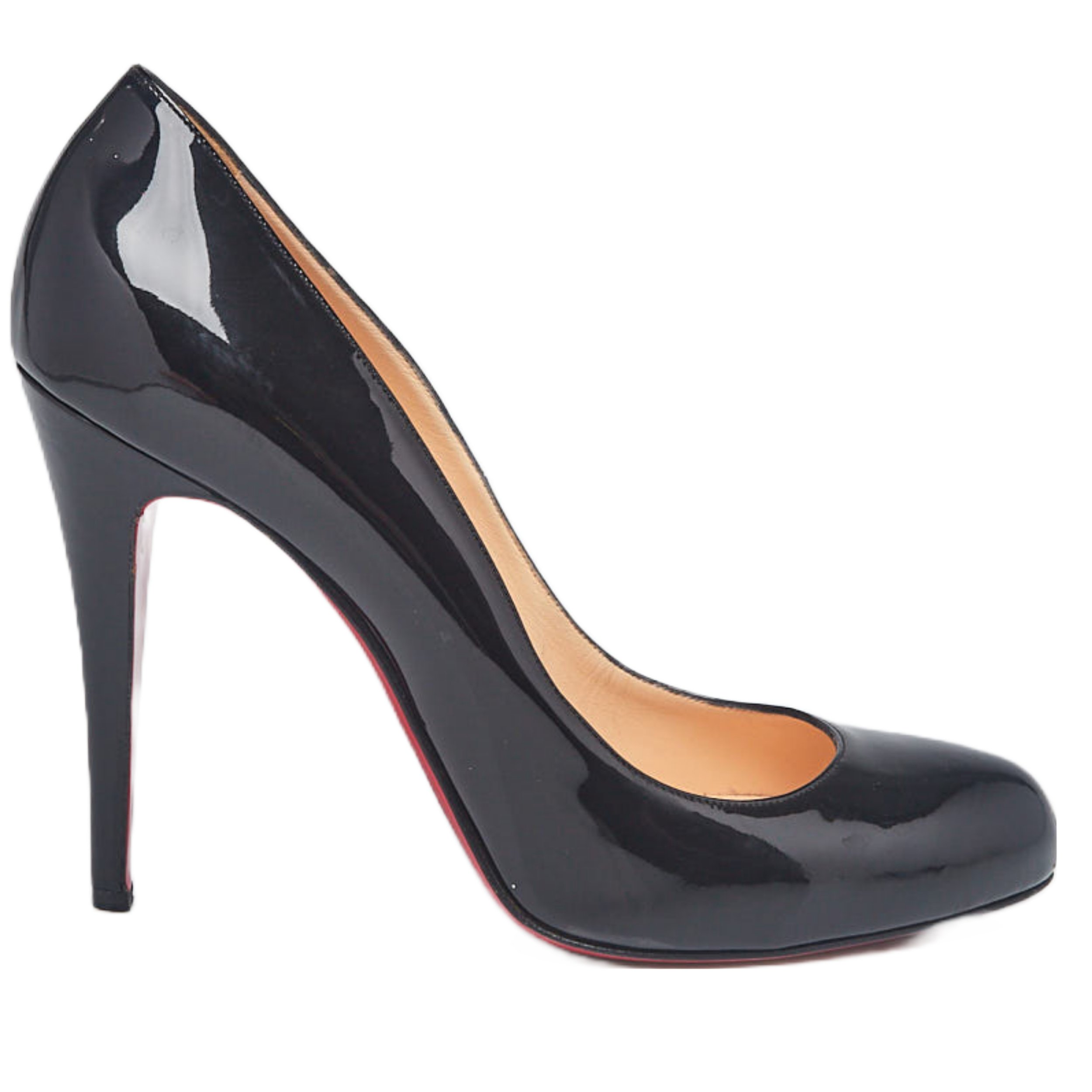 Christian Louboutin Décolleté 100 Pumps in Black Patent Leather.jpg