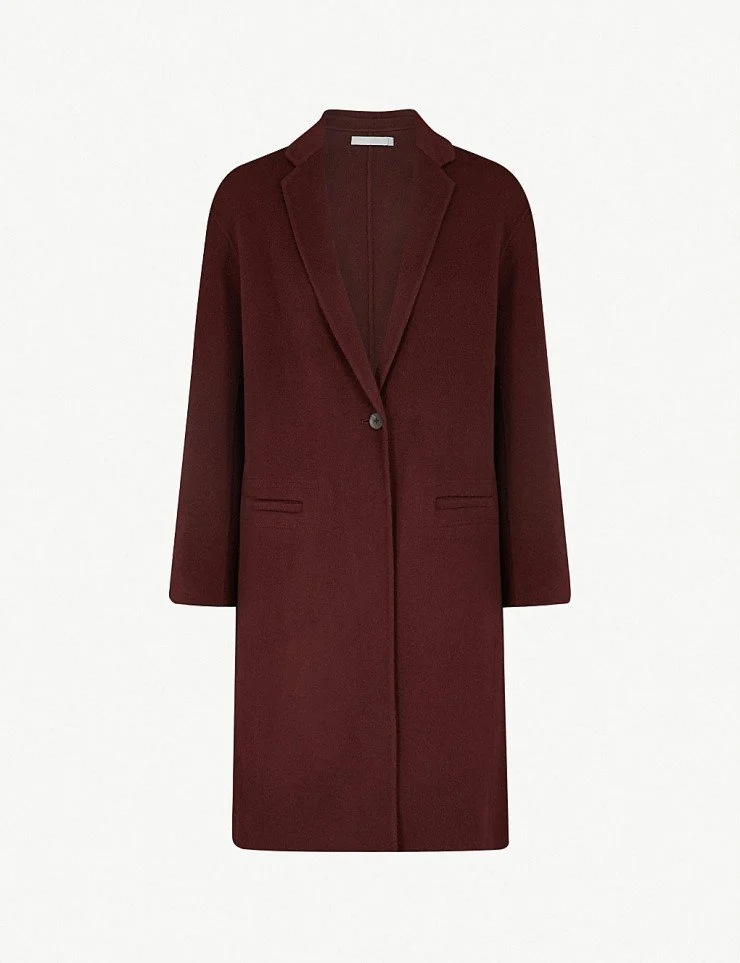 Vince Single-breasted Wool-blend Coat 